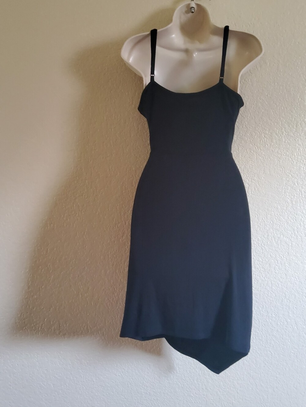 NWT 41 Hawthorn Black Ribbed Faux Wrap Dress M​ - Picture 5 of 9